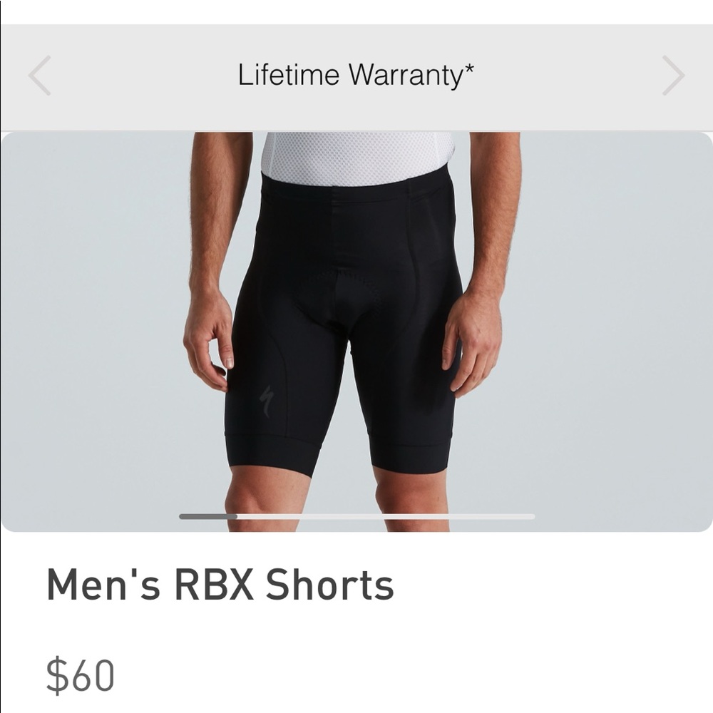Men’s RBX Sports Biker Padded Short